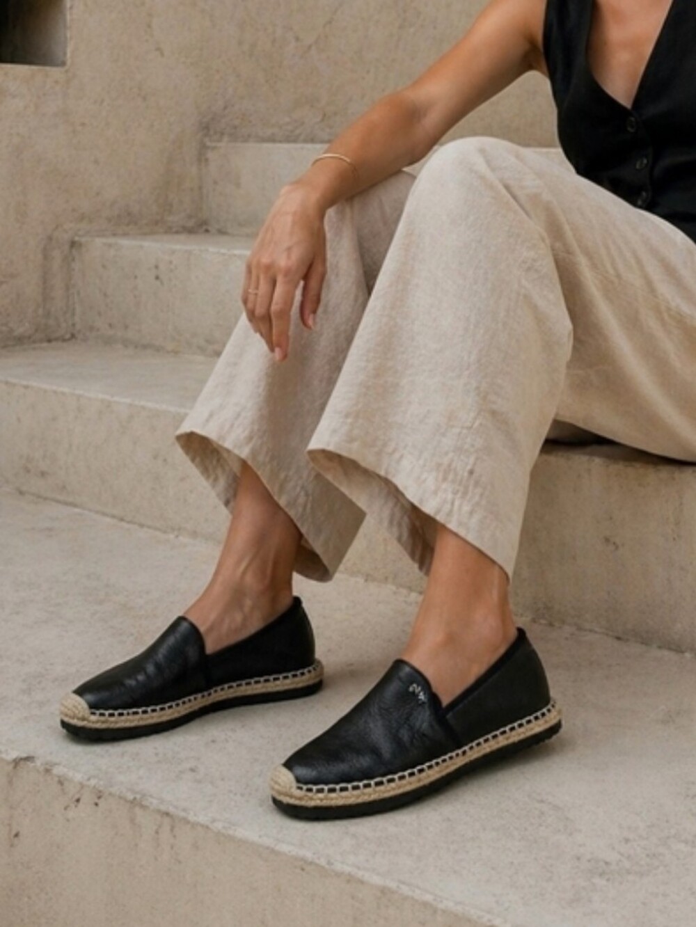 Michael Kors Pebbled Leather Espadrilles